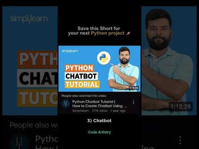 Level up your Resume with these 6 Python Projects! 🚀 #shorts #pythonprojects #2026short #techshorts