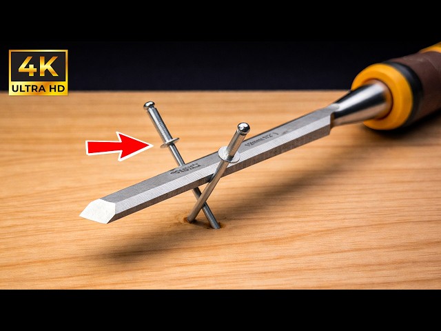 The World's Sharpest Chisel! Easy Way To Sharpen A Chisel To Razor Sharp Like A Pro Carpenter