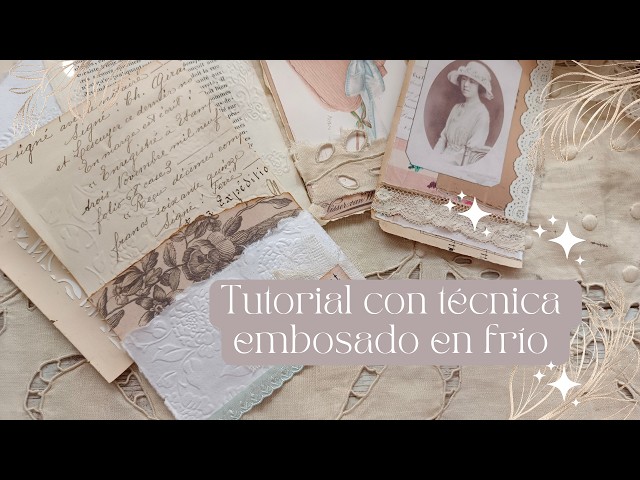 🦋Tutorial CÓMO DECORO MIS JOURNALS CON LA TÉCNICA DEL EMBOSSING #AUGUSTJUNKJOURNAL 🦋