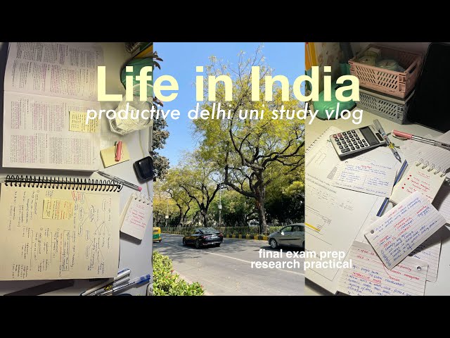 Productive uni study vlog 📑 (life in India, 48 hours study vlog, final exam , stationary I use)