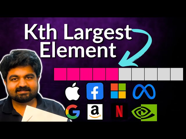 Kth Largest Element in an Array | LeetCode 215 (Medium)