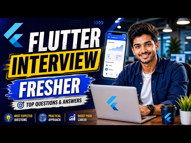 Flutter Fresher Interview Q&A | Part 2 | Build Method, Three Trees, CustomPaint, Hot Reload