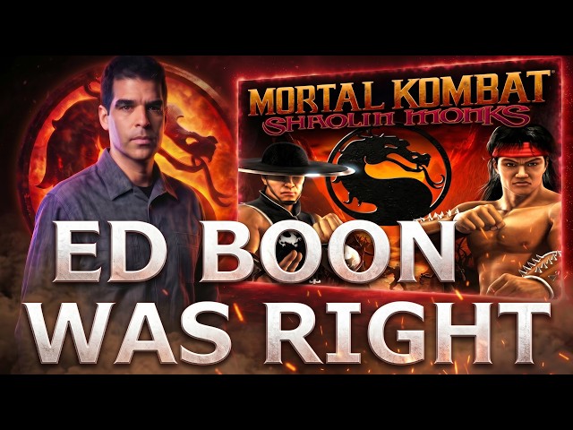 ED BOON Was RIGHT About Mortal Kombat Shaolin Monks!