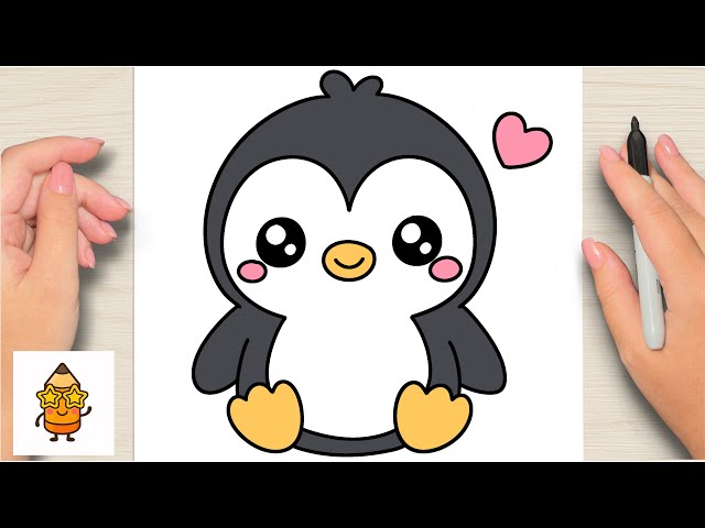 How To Draw A Cute Easy Penguin | Cute Easy Drawing Tutorial For Kids 