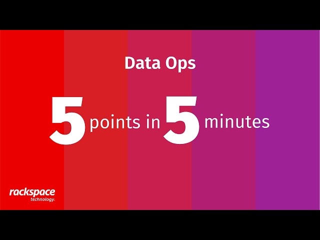 5 Points in 5 Minutes - Data Ops