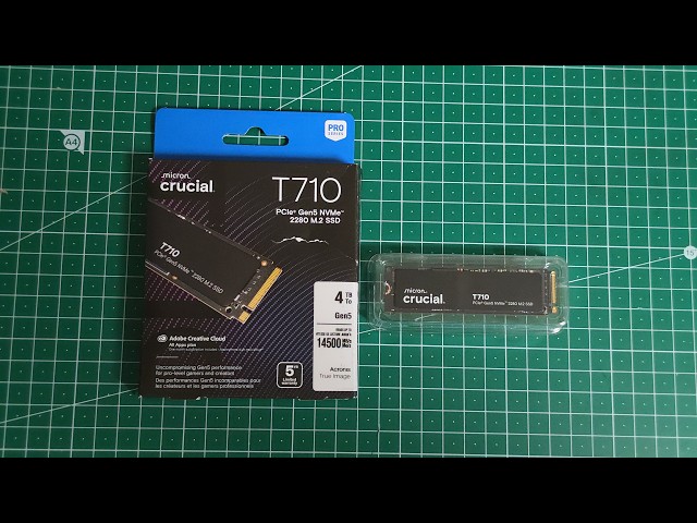 마이크론 크루셜 T710 PCIe 5.0 NVMe SSD 4테라 두번쨰 구매. 장착과 벤치마크
