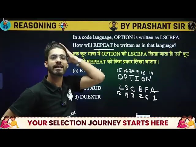 Railway Exams 2026-27 | Coding Decoding One Shot | Complete Concept + PYQs | By Prashant Sir