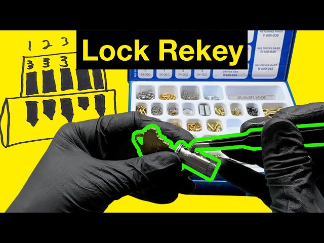 Cómo cambiar la combinación de una cerradura Schlage con su kit de rekeying minorista