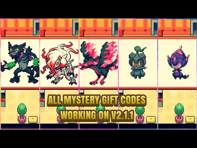 POKEMON UNBOUND V2.1.1 - ALL MYSTERY GIFT CODES
