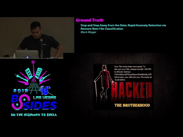GT - Stop and Step Away from the Data: Rapid Anomaly Detection via Ransom Note File Classification