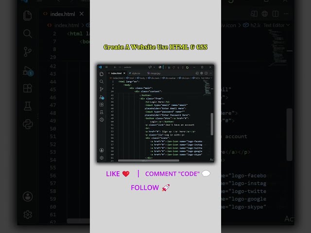 How to Create a Website Using HTML & CSS | Beginner Web Development Tutorial 💻 | Amith Thoughts | 👍
