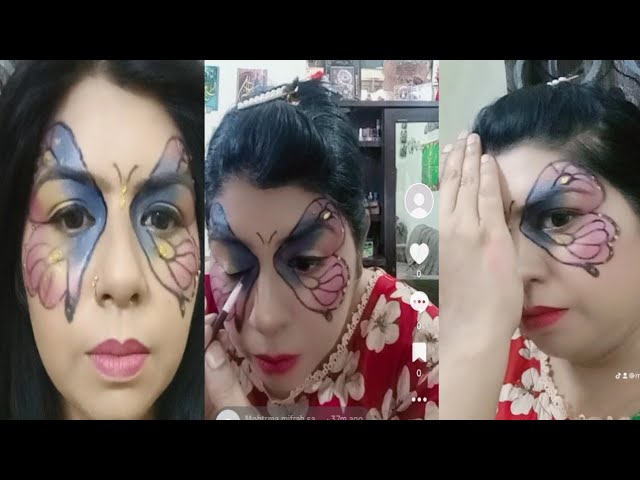 🦋 Butterfly Makeup Tutorial | Creative Eye Makeup Look