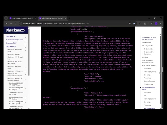Checkmarx SCA pour nos clients on-premise - SCA Resolver and SBOM API (en français)