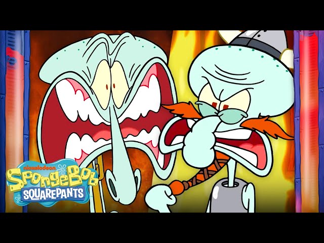 Ranking Squidward's Angriest Moments 😡 | SpongeBob