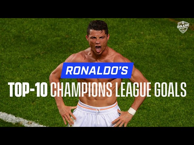 Los 10 mejores goles de Cristiano Ronaldo en la Champions League | Man United, Madrid, Juve | CBS...