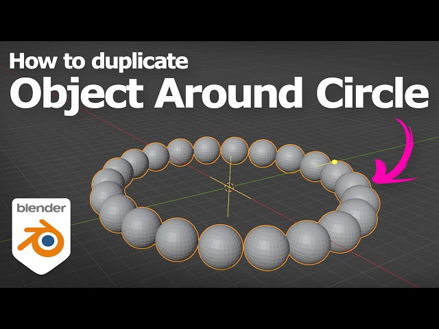 Blender duplicate object around circle