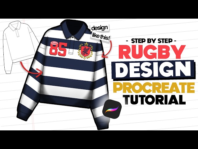 How I Design a Rugby Shirt in Procreate | Step-by-Step Tutorial