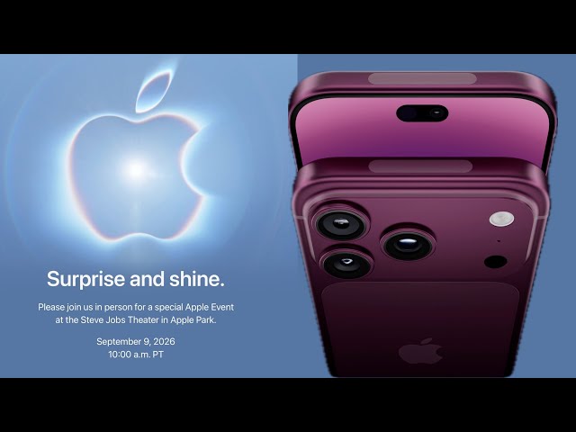 Apple Announces iPhone 18 ‘Surprise and Shine’ Event - September 9th Reveal CONFIRMED!
