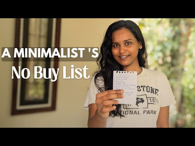 10 Things I DON'T BUY as a MINIMALIST(In 2026) | No Buy List