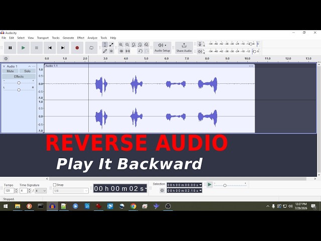 How to Reverse Audio in Audacity | Backmasking Tutorial