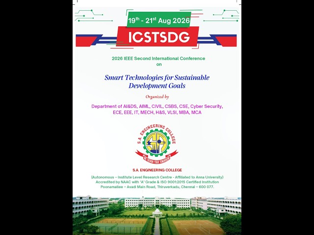 2026 IEEE SECOND INTERNATIONAL CONFERENCE ON ICSTSDG - DAY 3 (PATTIMANDRAM)