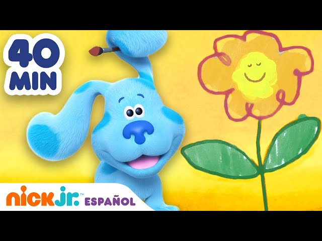 Pistas de Blue y tú | ¡40 minutos de manualidades con Josh y Blue! | Nick Jr. en Español