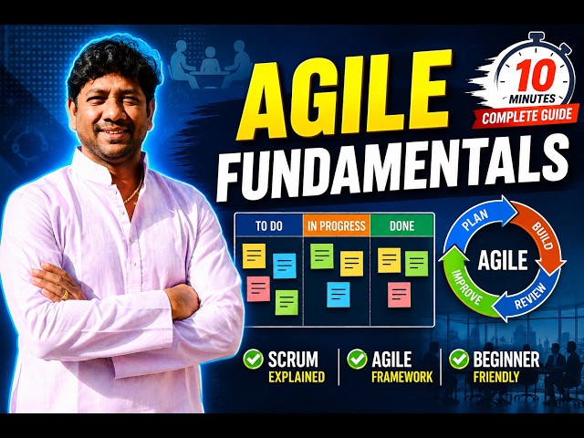 Agile Fundamentals Explained Simply | Beginner's Guide to Agile & Scrum| What is Agile?