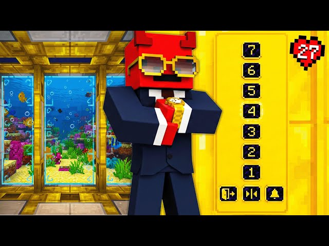 HO COSTRUITO UN ASCENSORE IN MEZZO AL MARE!! MINECRAFT VANILLA EP.27