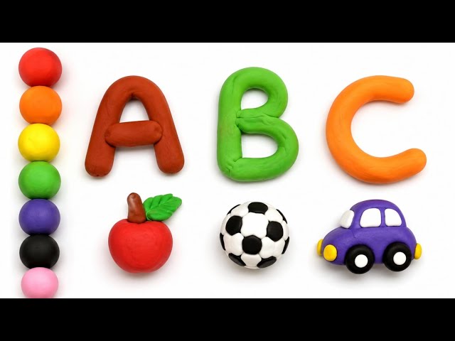 Alphabet song| abc with play dough| abc song | kids songs and rhymes
