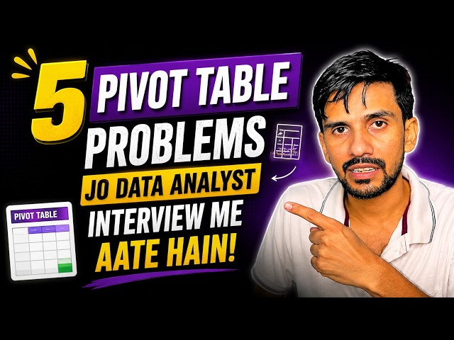 5 Pivot Table Problems That Come Up in Data Analyst Interviews! (Pandas)