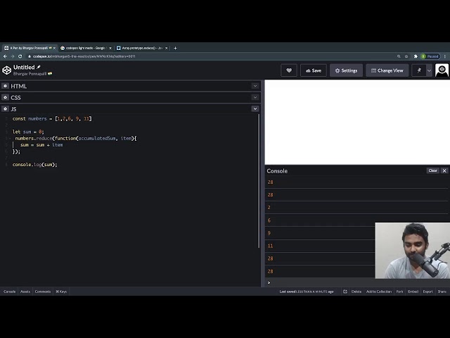 Array forEach, map and reduce in Javascript | Quick stream