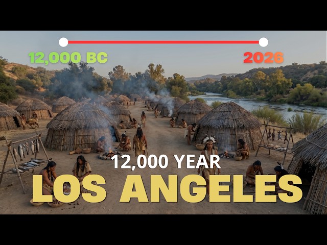 Evolution of LOS ANGELES | Fixed - Camera Timelapse 12,000 Years in 14 Mins