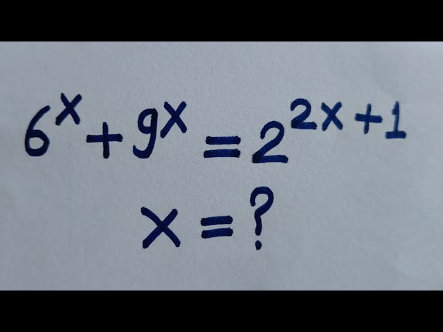 Germany | A Nice Exponential Algebra Problem | Math Olympiad |#IMOAlgebraSolutions #shorts #viral