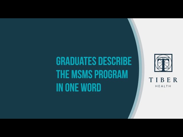 Real Students Describe the Tiber Health MSMS