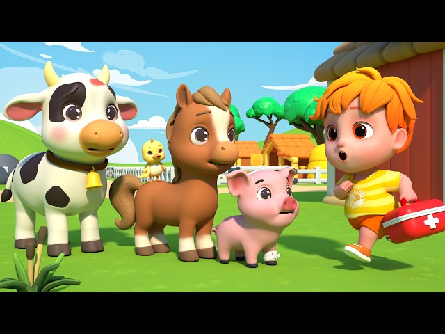 Farm Animals Got Hurt | Pupa's Song | BomBoo in Spanish