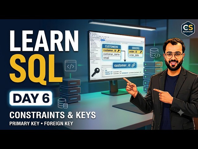 SQL Tutorial for Beginners — Day 6 | SQL Constraints & Keys Explained