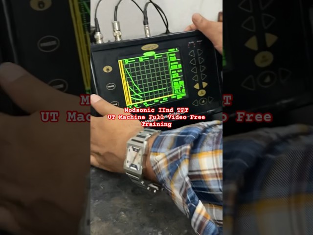 Modsonic-II TFT Step By Step Menu Setting #ndttraining #nondestructivetesting #asntlevel2 #asnt #ndt
