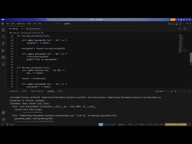 A little python coding