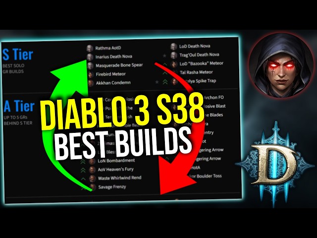 Diablo 3 - Season 38 Ethereals Best Builds Tier List