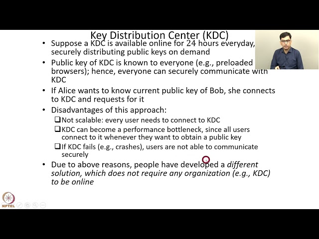 Week 5 : Lecture 26 : Public Key Infrastructure: Part 1