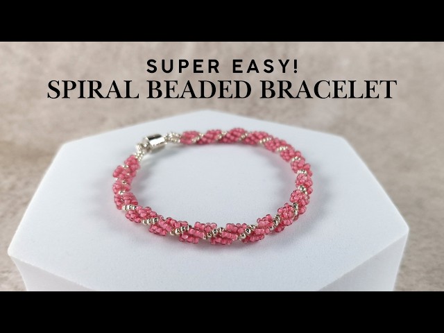 Easy Spiral Stitch Beaded Bracelet – Perfect for Beginners!