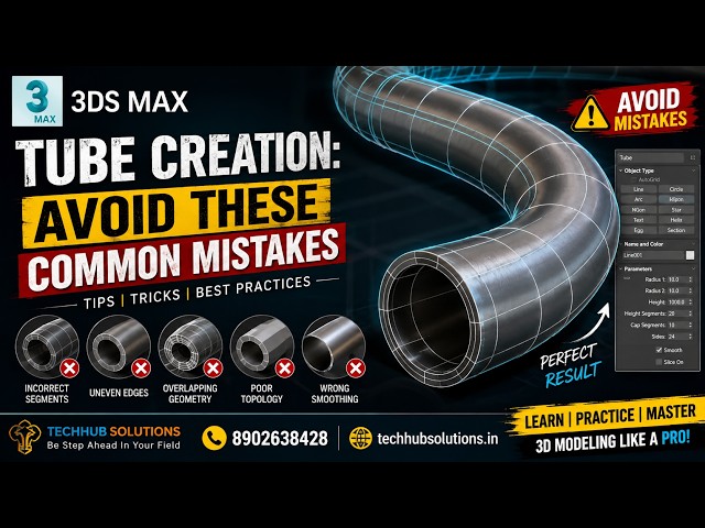 3ds Max Tube Creation: Avoid These Common Mistakes