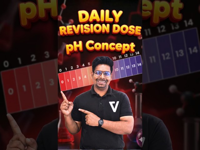 Daily Revision Dose (DRD) | Biochemistry | pH Concept | CSIR Revision #vedemy #drd #csir #gate #dbt