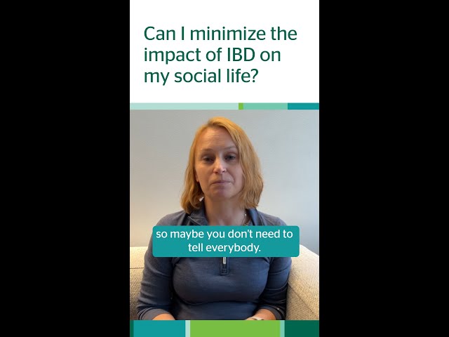 Can I minimize the impact of IBD on my social life?