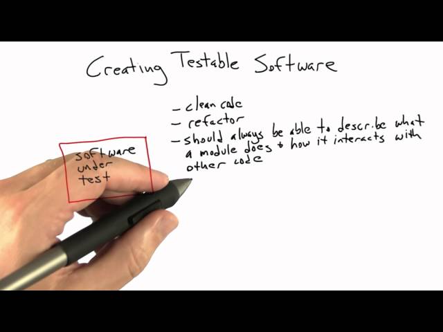 Creating Testable Software - Software Testing