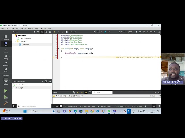 COS2614 2024 UNISA module learn how to creat username and password box in software using QT