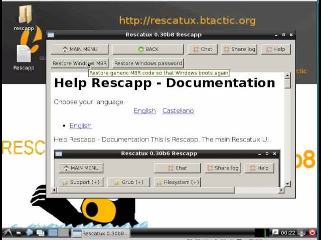 Rescatux - Restore Windows MBR