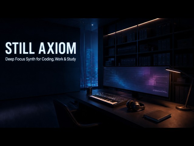 STILL AXIOM | Deep Focus Synth for Coding, Work, Study & Creative Flow