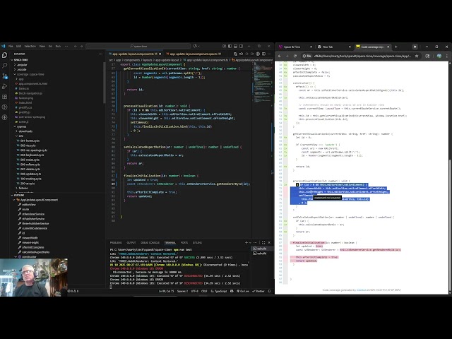 263- ThreeJS and Angular Space And Time Application: (Unwatchable) Refactor For Unit Testing