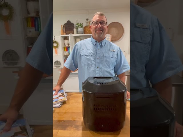 Making the easiest homemade bread in our bread machine